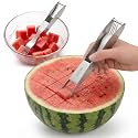 CripsTaste 2 PCS Watermelon Cutter Slicer Tool with Retractable Fork