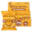 Crisp Power Flamin Crunch Protein Pretzels, High Protein Snack, 6 Pack