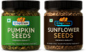 crispcraze Raw Pumpkin Seeds - 250g and Sunflower Seeds - 250g Healthy Seeds, Pack of 2 Assorted Seeds & Nuts (1 x 500 g)