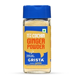 crista dehydrated cochin ginger powder  100 pure amp dried  powdered saunth  zero added colours fillers additives amp preservatives  farm fresh  40 gms