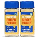 CRISTA Dehydrated Cochin Ginger Powder | 100% Pure & Dried | Powdered Saunth | Zero added Colours, Fillers, Additives & Preservatives | Farm Fresh | Pack of 2-40 gms each