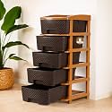 Criusia 5 Tier Plastic Drawer Storage Organiser