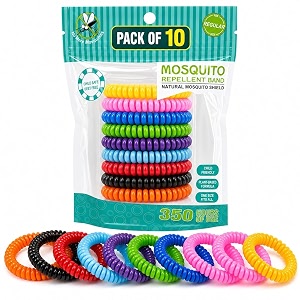 criyale mosquito repellent bracelets pack of 10 spiral wrist bands for kids amp adults adjustable anti mosquito bands for outdoor travel camping amp everyday use