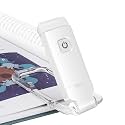 CRIYALE Plastic Book Lamp for Students Reading with USB Charging Port, Rechargeable LED Study Light with Clip, 3 Light Modes, Clip-On, Portable & Eye-Friendly, White