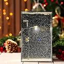 CRIYALE Snowfall Lamp, Street Light Snow Globe, Handmade DIY Snow Scenery Night Light, Christmas Desktop Decor for Birthday, Make Your Own Christmas Night Light, Snowflake Lamp for Home