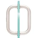 CRL 6" Brushed Nickel Tubular Back-to-Back 3/4" Diameter Shower Door Pull Handles