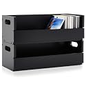 CroBlissful 2 Set Wooden CD Storage Box,Holds 72 CDs(36 Each)