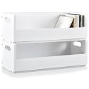 CroBlissful 2 Set Wooden CD Storage Box,Holds 72 CDs(36 Each)