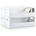 CroBlissful 4 Set Wooden CD Storage Box,Holds 144 CDs (36 Each)