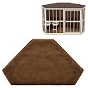 CroBlissful 42.5 x 23.8 Inch Dog Kennel Pad Furniture Crate Corner Bed