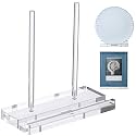 CroBlissful Acrylic Display Stand 10 x 5 x 10 Inch Tabletop Clear Easel