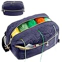 MYBAGZING Crochet Bag Organizer,Knitting Bag for Yarn Storage&amp;Crochet Hooks