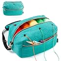 MYBAGZING Crochet Bag Organizer,Knitting Bag for Yarn Storage&Crochet Hooks