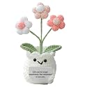 Crochet Flower Pot, Stress Relief &amp; Emotional Support Gift for Women