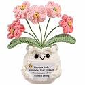 Crochet Forget Me Not Flower Pot, Inspirational &amp; Unique Gifts for Women
