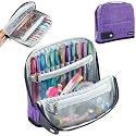 Crochet Hook Case, Stand-Up Crochet Hook Organizer for Hooks up to 7"
