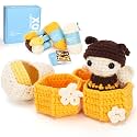 CrochetBox Bee Grow Up Crochet Kit for Beginners, Easy Craft for Adults
