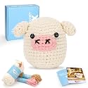 CrochetBox Pig and Highland Cow Crochet Kit for Beginners, Adults and Teen