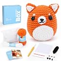 CrochetBox Shiba Inu Crochet Kit for Beginners, Easy Craft for Adults