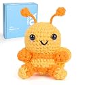 CrochetBox Bee Complete Crochet Kit for Beginners, Easy Craft for Adults