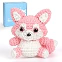 CrochetBox Fox Complete Crochet Kit for Beginners, Easy Craft for Adults