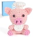 CrochetBox Pig Complete Crochet Kit for Beginners, Easy Craft for Adults