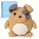 CrochetBox Pug Complete Crochet Kit for Beginners, Easy Craft for Adults