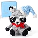 CrochetBox Raccoon Crochet Kit for Beginners, Easy Craft for Adults