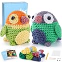 CrochetBox 2 Pack Love Birds Crochet Kit for Beginners, Adults and Teen