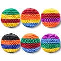 Crocheted Footbag Set 3PCS, Handmade for Teens & Adult Outdoor Play