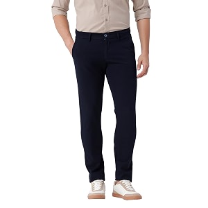 CROCODILE Men Solid Casual Chino Trousers