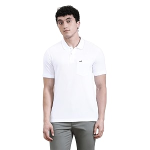 CROCODILE Men Solid Polo T-Shirt 100