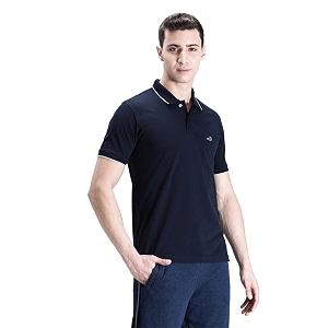 CROCODILE Men Solid Polo T-Shirt 100