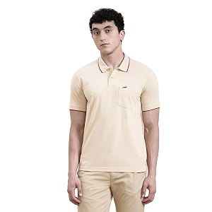 CROCODILE Men Solid Polo T-Shirt 100