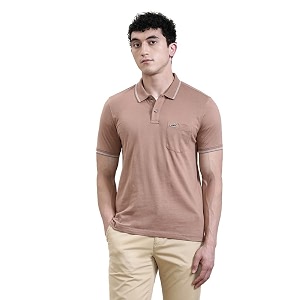 CROCODILE Men Solid Slim Fit Polo T-Shirt
