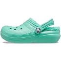 Crocs Kids' Classic Lined Clog | Kids' Slippers, Pistachio, 8 Toddler