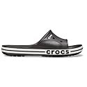 Crocs Unisex Adult Bayaband Slide Sandal, Black White, 6 UK Men/ 7 UK Women