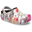 Crocs Kids' Classic Tie Dye Lined Clog | Kids' Slippers, Blotched Tie Dye, 2 Little Kid