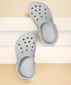 CROCS Women Bayaband Clog Clogs Sandal (Grey, Pink , 4)