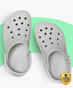 CROCS Women Bayaband Clogs Sandal (Grey , 4)