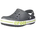 Crocs Unisex-Child Bayaband Clog Slate Grey/Lime Punch Clog - 4.5-5 Years, 11 Kids UK, 17.4 cms(C11) (207019-0GX)