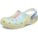 Crocs Unisex-Adult Classic Tie Dye Clogs, Pastel Tie Dye, 15 Women/13 Men