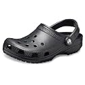 Crocs Unisex Adult Classic Clog, Black/Black, 43/44 EU, Black, 8.5/10.5 UK, Black, 8/10 UK Men/ 9/10 UK Women