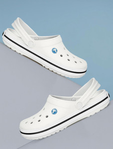 crocs men crocband clogs sandal white  8 ukindia