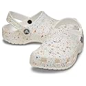 Crocs Kids Unisex Classic Graphic Clogs (Little Kid/Big Kid) White/Multi Paint Splatter 3 Medium