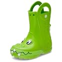 Crocs Kids' Handle It Rain Boots | Waterproof Slip On Shoes | Kids' Rain Boots