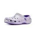 Crocs Kids Classic Glitter Clogs Purple