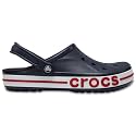 Crocs Unisex-Adult Bayaband Clogs, Navy/Pepper, 10 Men/12 Women