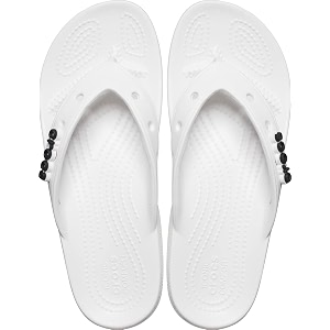 crocs unisex adult white classic flip 207713-100-m11