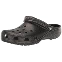 Crocs Unisex Adult Classic Clogs, Black/White, 5 M US